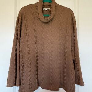 Indigo Soul Brown Cowl Neck Sweater